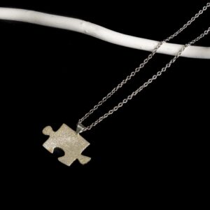 Colgante puzzle silver matizado