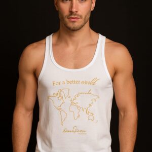 Tank top white hombre