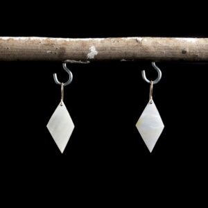 Pendiente Rhombus earrings White
